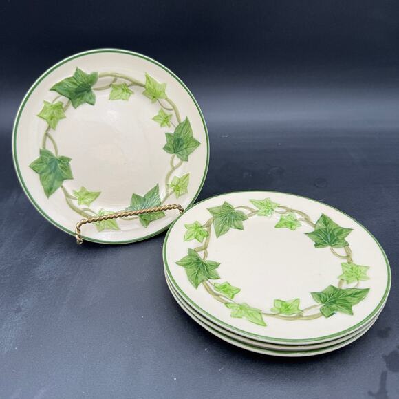 Set of 4 Vintage Franciscan Ivy Bread & Butter Plates USA Dinnerware - Picture 2 of 7